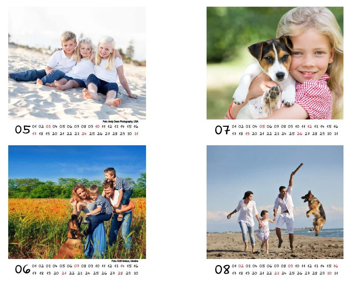 Seelenzauber Tischkalender „Familienzauber 2026“ – 10 × 10 cm